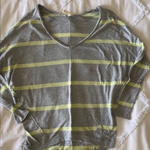 Free People striped tunic sweater